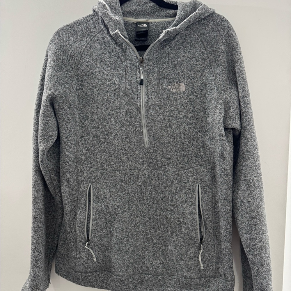 The North Face Women's Gray Half-Zip Hoodie